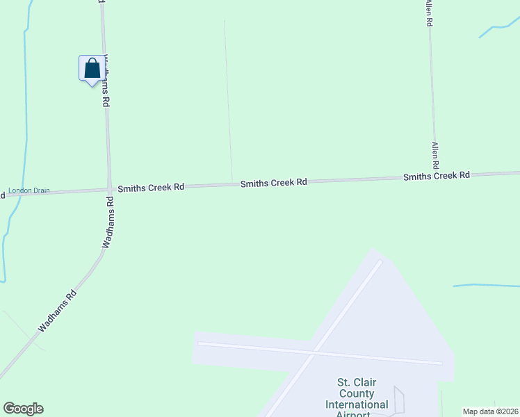 map of restaurants, bars, coffee shops, grocery stores, and more near 5273 Smiths Creek Road in Smiths Creek