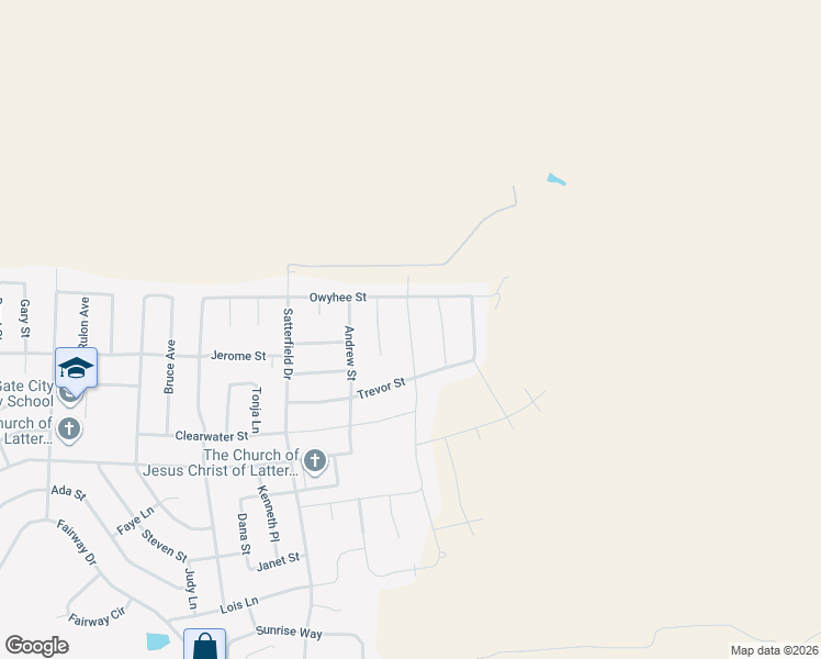 map of restaurants, bars, coffee shops, grocery stores, and more near Legacy Drive in Pocatello