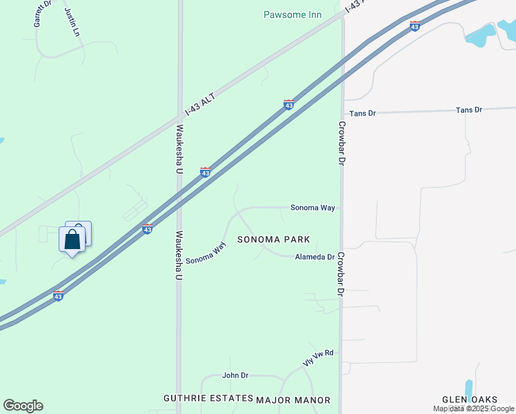 map of restaurants, bars, coffee shops, grocery stores, and more near Sonoma Way in Big Bend