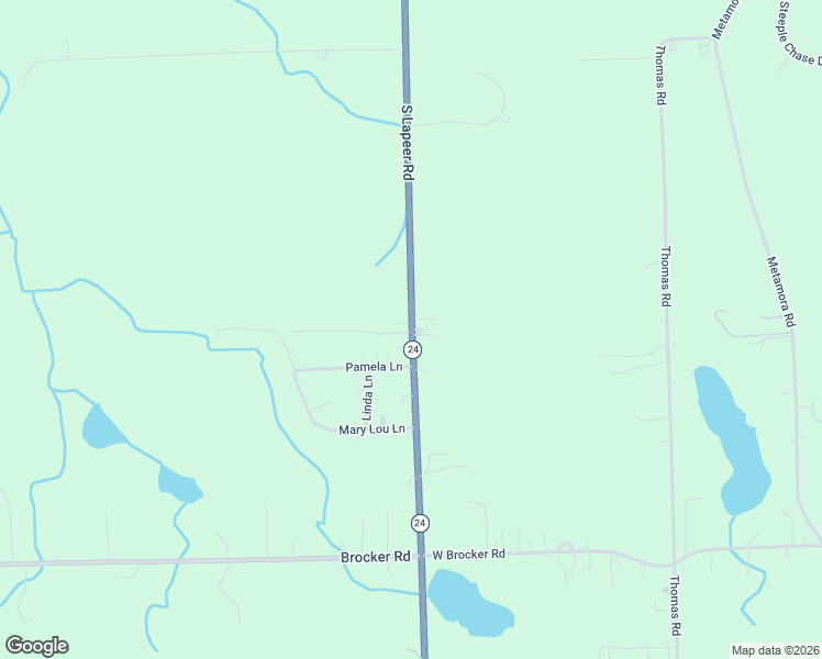 map of restaurants, bars, coffee shops, grocery stores, and more near 4798 S Lapeer Rd in Metamora
