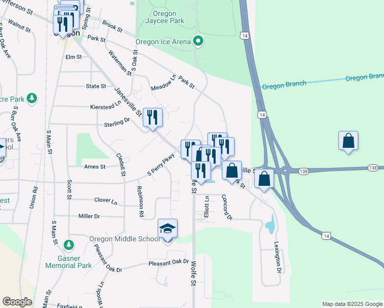 map of restaurants, bars, coffee shops, grocery stores, and more near 892 County Road MM in Fitchburg