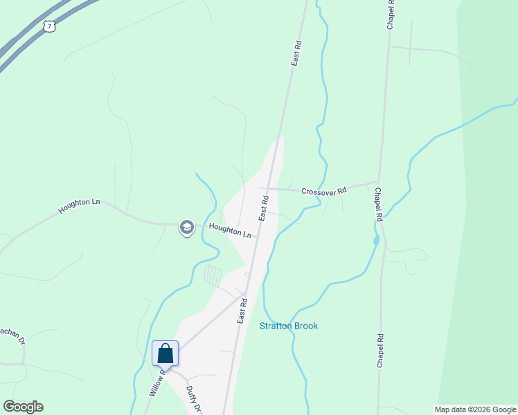 map of restaurants, bars, coffee shops, grocery stores, and more near 1816 East Road in Bennington County