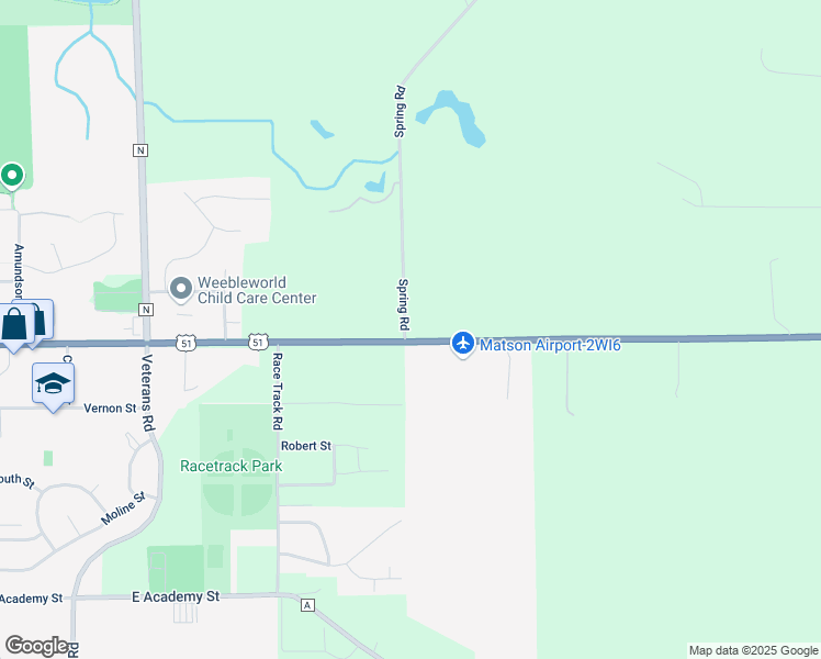 map of restaurants, bars, coffee shops, grocery stores, and more near 850 U.S. 51 in Stoughton