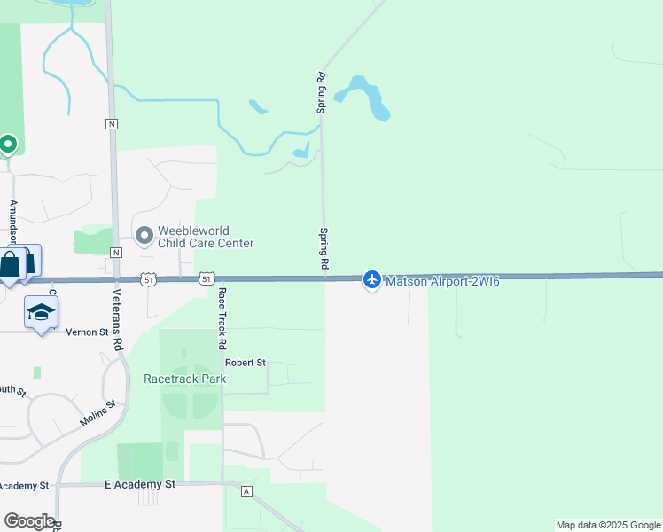 map of restaurants, bars, coffee shops, grocery stores, and more near 850 U.S. 51 in Stoughton
