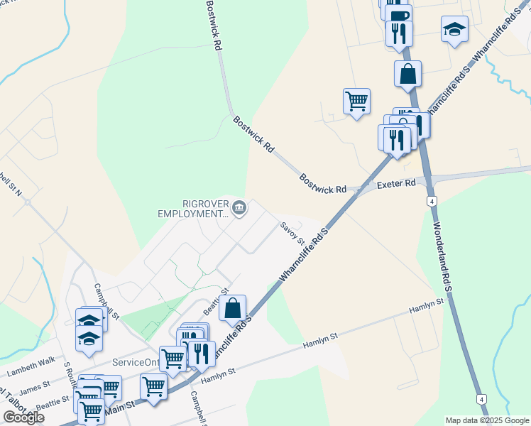 map of restaurants, bars, coffee shops, grocery stores, and more near 1978 Westwick Walk in London