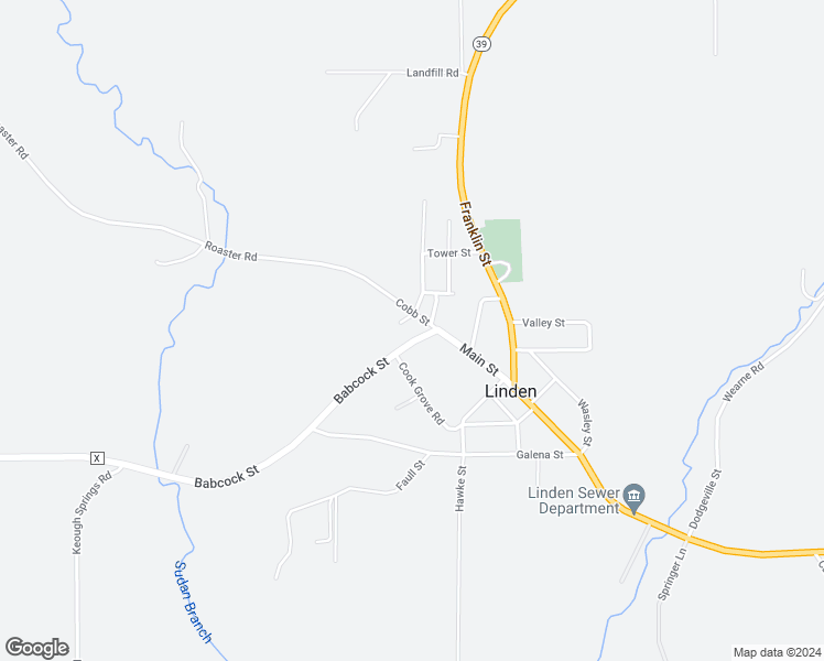 map of restaurants, bars, coffee shops, grocery stores, and more near 901 Cobb Street in Linden