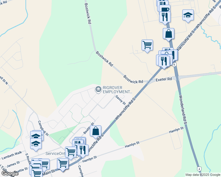 map of restaurants, bars, coffee shops, grocery stores, and more near 1978 Westwick Walk in London