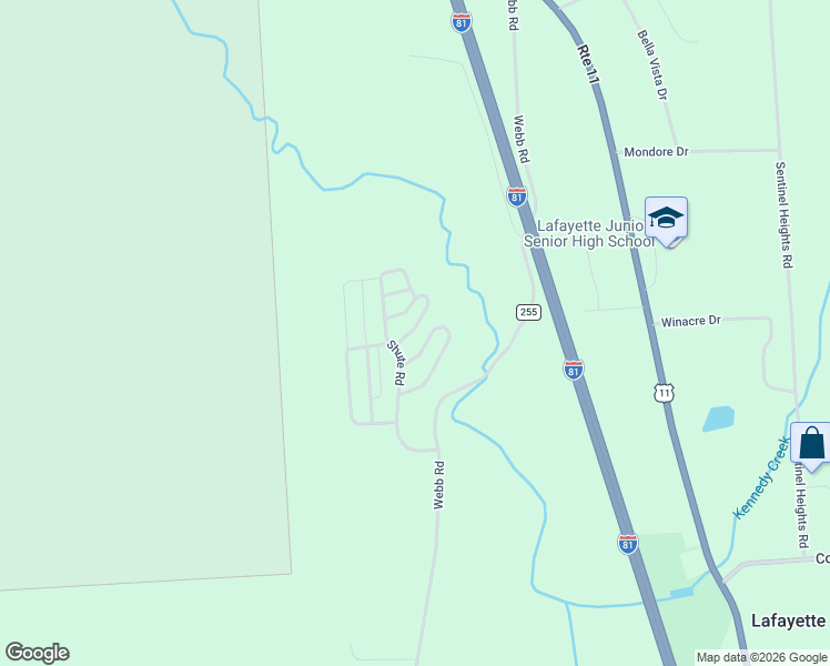 map of restaurants, bars, coffee shops, grocery stores, and more near 5600 Shute Road in LaFayette