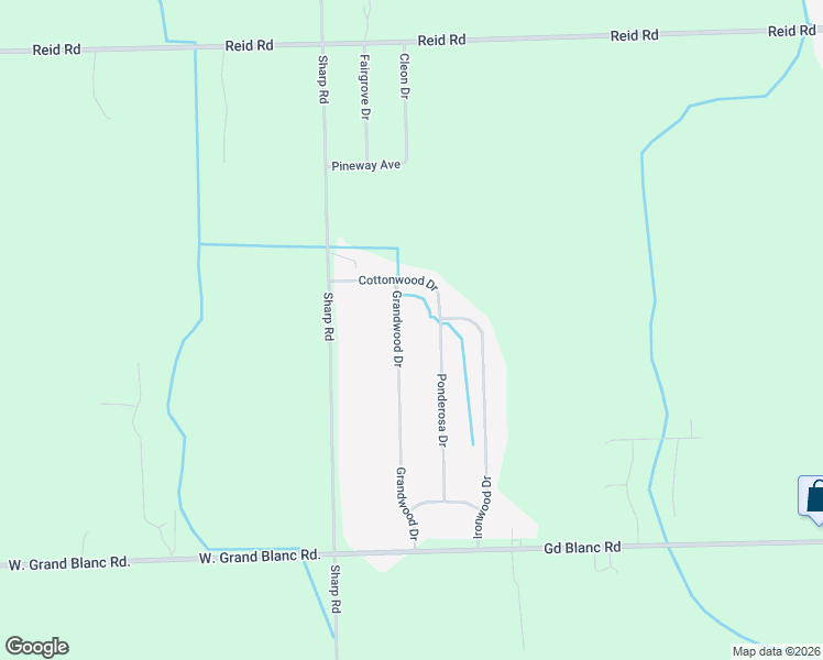 map of restaurants, bars, coffee shops, grocery stores, and more near 7325 Grandwood Drive in Swartz Creek