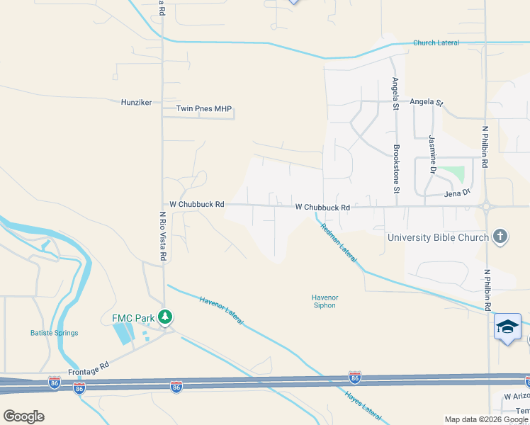 map of restaurants, bars, coffee shops, grocery stores, and more near 14658 West Chubbuck Road in Pocatello