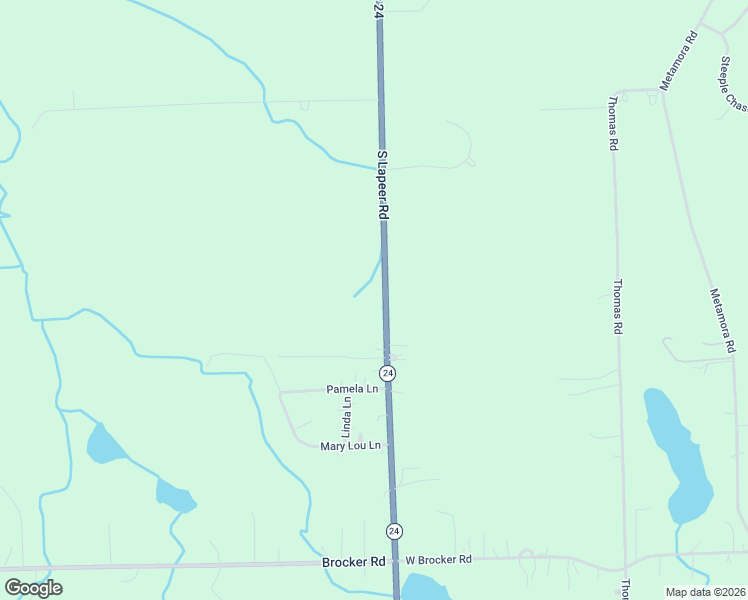 map of restaurants, bars, coffee shops, grocery stores, and more near 4608-4798 S Lapeer Rd in Metamora