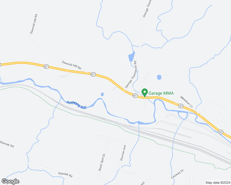 map of restaurants, bars, coffee shops, grocery stores, and more near 164 New York 67 in Mechanicville