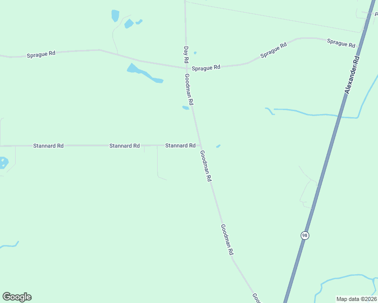 map of restaurants, bars, coffee shops, grocery stores, and more near 3370 Stannard Road in Alexander