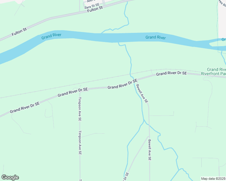 map of restaurants, bars, coffee shops, grocery stores, and more near 11384 Grand River Drive Southeast in Lowell