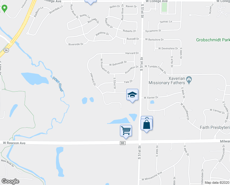 map of restaurants, bars, coffee shops, grocery stores, and more near 5260 Princeton Pines Court in Franklin