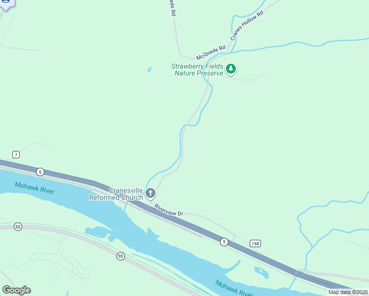 map of restaurants, bars, coffee shops, grocery stores, and more near 164 Cranes Hollow Road in Amsterdam