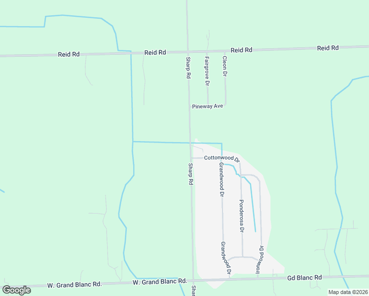 map of restaurants, bars, coffee shops, grocery stores, and more near 7205 Sharp Road in Swartz Creek