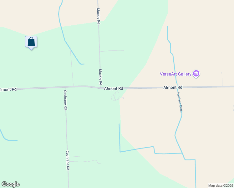 map of restaurants, bars, coffee shops, grocery stores, and more near 16465 Almont Road in Allenton