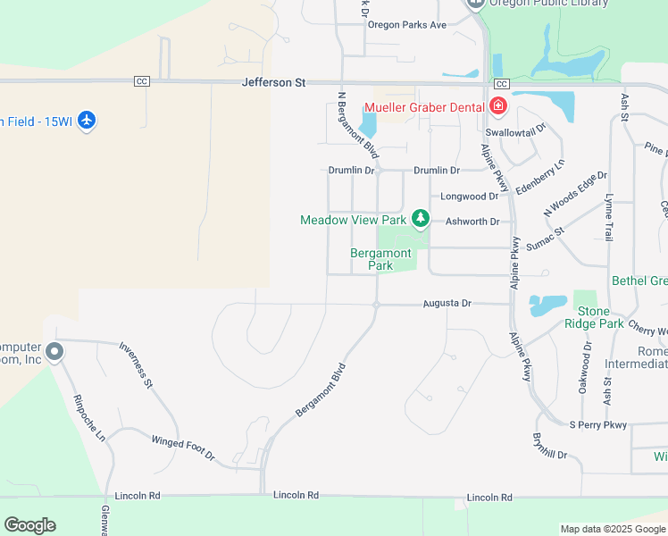 map of restaurants, bars, coffee shops, grocery stores, and more near 1063 Fincastle Street in Oregon