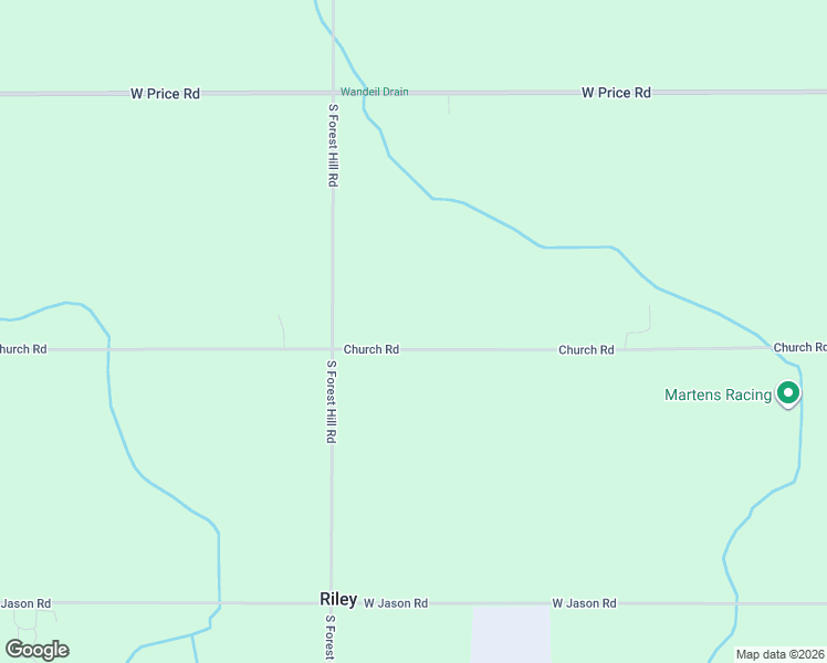 map of restaurants, bars, coffee shops, grocery stores, and more near 7900 Church Road in Saint Johns