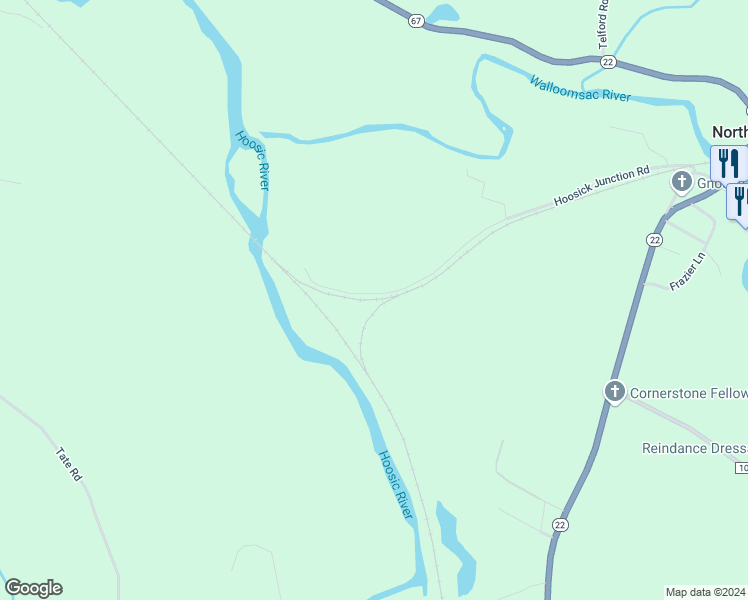 map of restaurants, bars, coffee shops, grocery stores, and more near in Rensselaer County