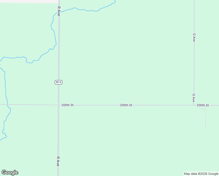 map of restaurants, bars, coffee shops, grocery stores, and more near 17584 200th Street in Hawkeye