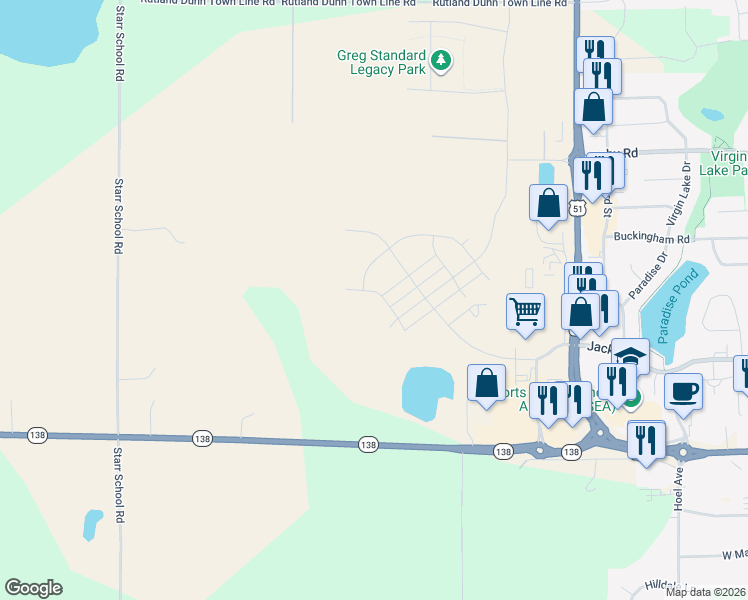 map of restaurants, bars, coffee shops, grocery stores, and more near 3234 Wisconsin 138 in Stoughton