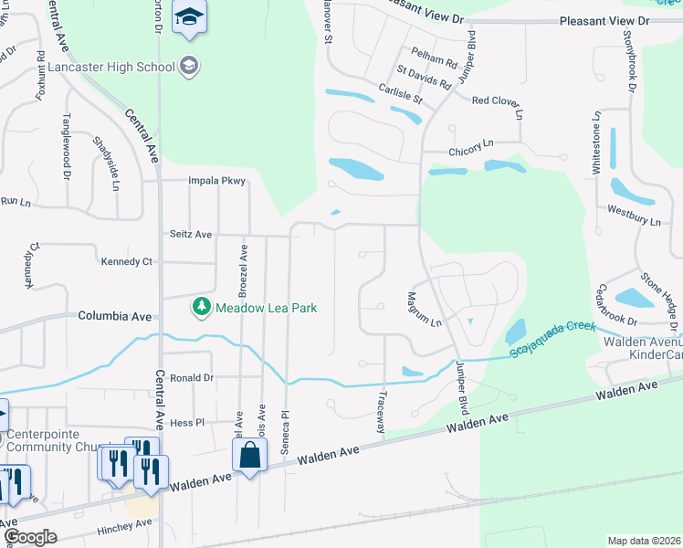 map of restaurants, bars, coffee shops, grocery stores, and more near 81 Newberry Lane in Lancaster