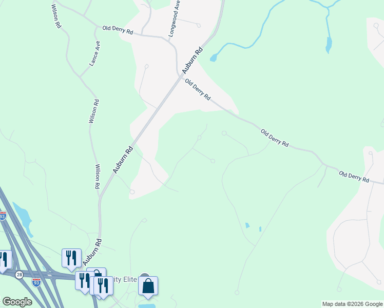 map of restaurants, bars, coffee shops, grocery stores, and more near 68 Sheridan Drive in Londonderry