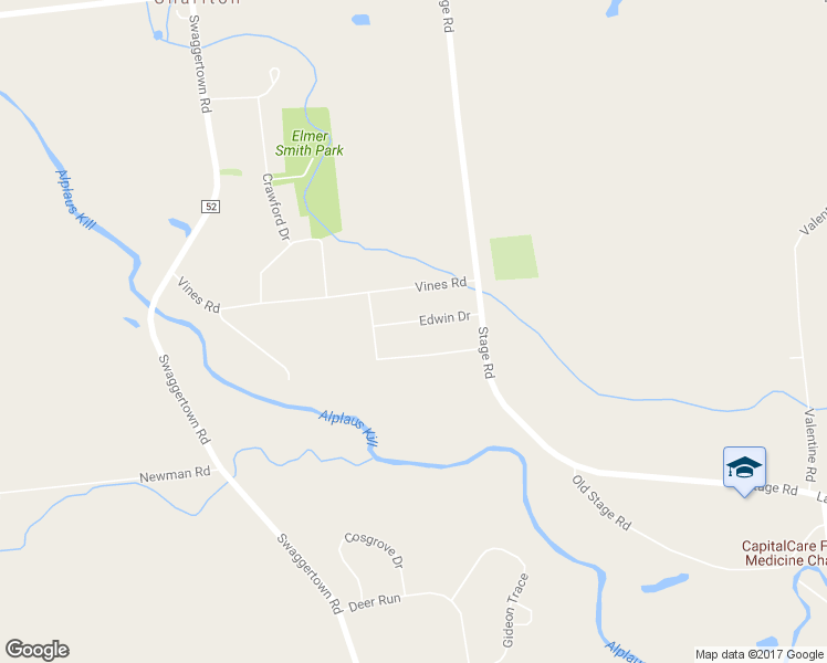 map of restaurants, bars, coffee shops, grocery stores, and more near 11 Edwin Drive in Ballston Lake