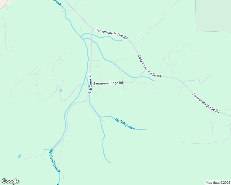 map of restaurants, bars, coffee shops, grocery stores, and more near 410 Evergreen Ridge Road in Riddle