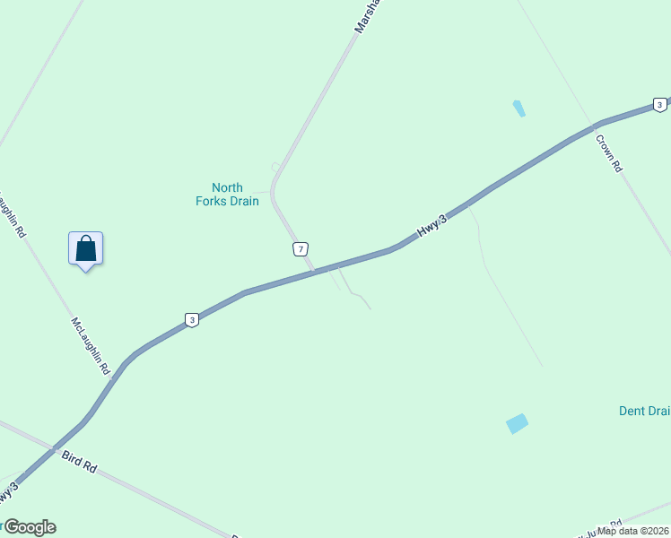 map of restaurants, bars, coffee shops, grocery stores, and more near 1616 Ontario 3 in Haldimand County