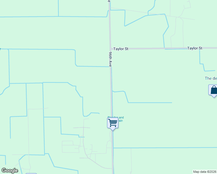 map of restaurants, bars, coffee shops, grocery stores, and more near 8597 96th Avenue in Zeeland