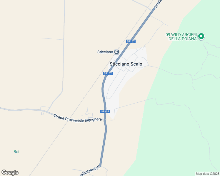 map of restaurants, bars, coffee shops, grocery stores, and more near 53 Via Nuova in Sticciano Scalo