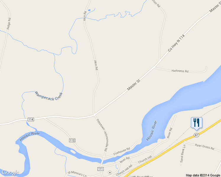 map of restaurants, bars, coffee shops, grocery stores, and more near 677 Master Street in Johnsonville