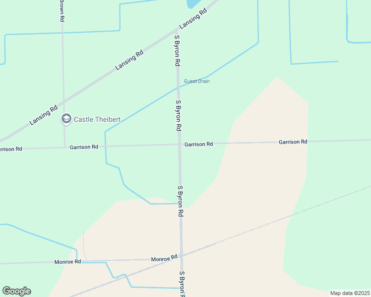 map of restaurants, bars, coffee shops, grocery stores, and more near 5050 South Byron Road in Durand