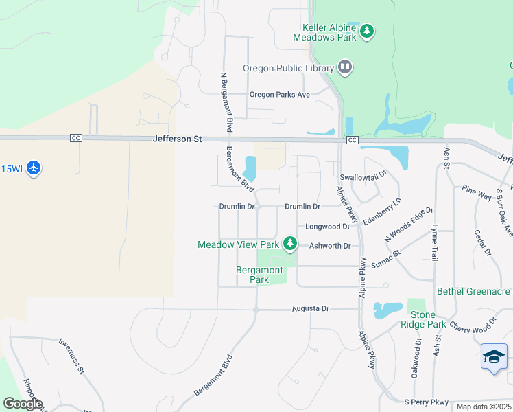 map of restaurants, bars, coffee shops, grocery stores, and more near 299 Bergamont Boulevard in Oregon