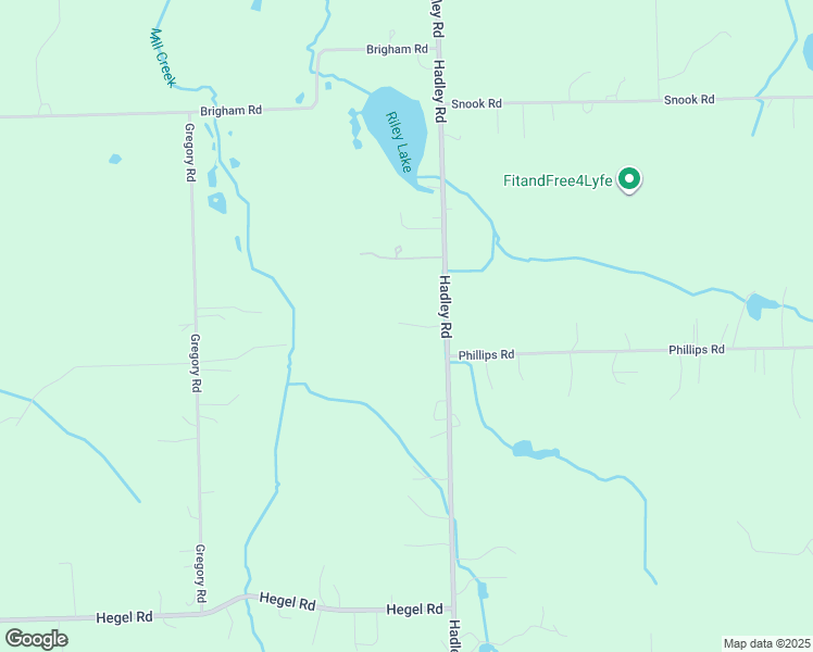 map of restaurants, bars, coffee shops, grocery stores, and more near 4470 Hadley Road in Metamora