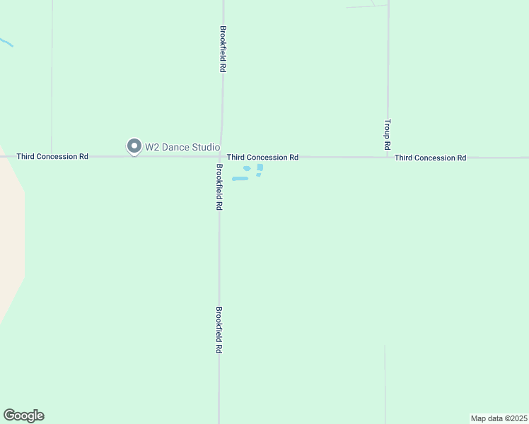 map of restaurants, bars, coffee shops, grocery stores, and more near 2863 Brookfield Road in Port Colborne