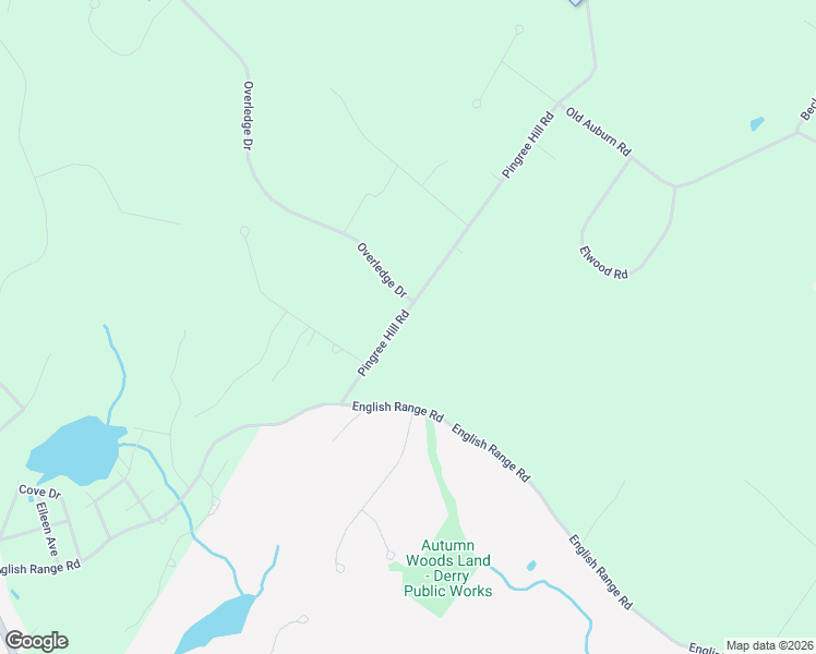 map of restaurants, bars, coffee shops, grocery stores, and more near 2 Overledge Drive in Derry