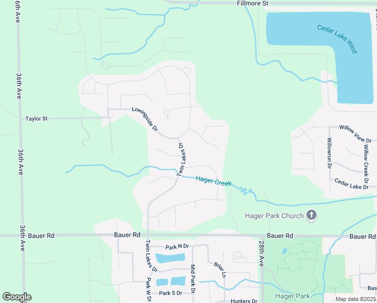 map of restaurants, bars, coffee shops, grocery stores, and more near 8680 Twin Lakes Drive in Georgetown Township