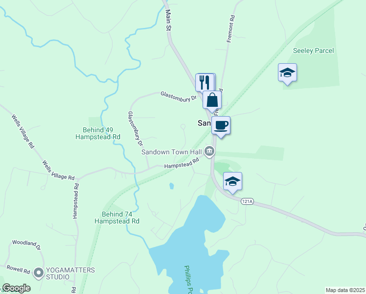 map of restaurants, bars, coffee shops, grocery stores, and more near Alexis Lane in Sandown