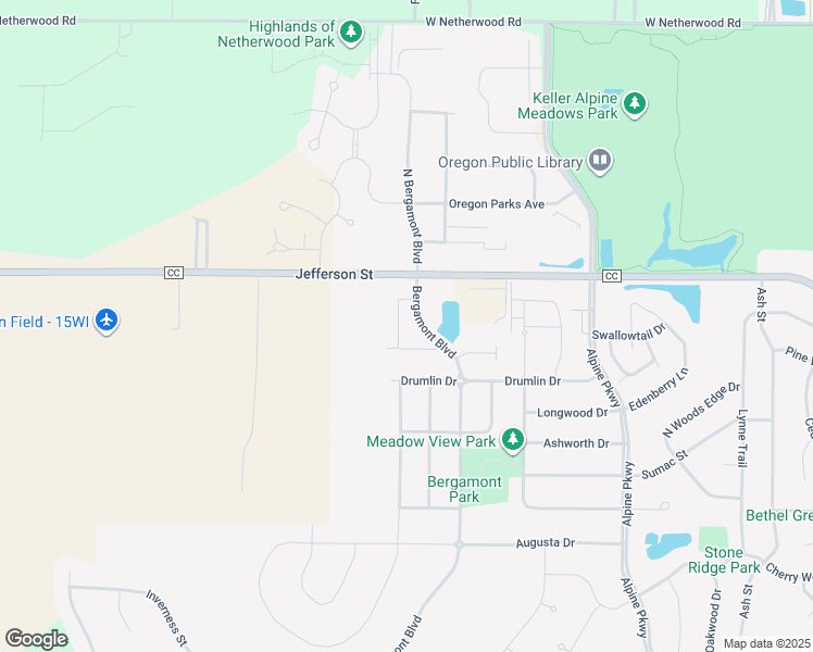 map of restaurants, bars, coffee shops, grocery stores, and more near 299 Bergamont Boulevard in Oregon