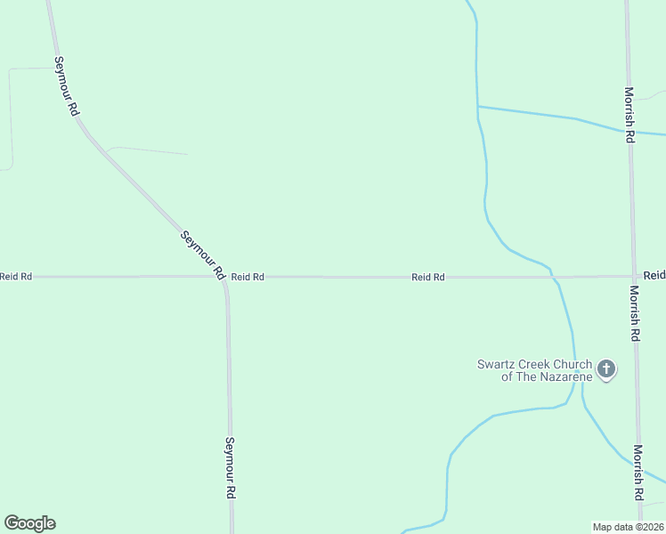 map of restaurants, bars, coffee shops, grocery stores, and more near 8380 Reid Road in Swartz Creek
