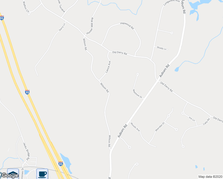 map of restaurants, bars, coffee shops, grocery stores, and more near 32 Wilson Road in Londonderry