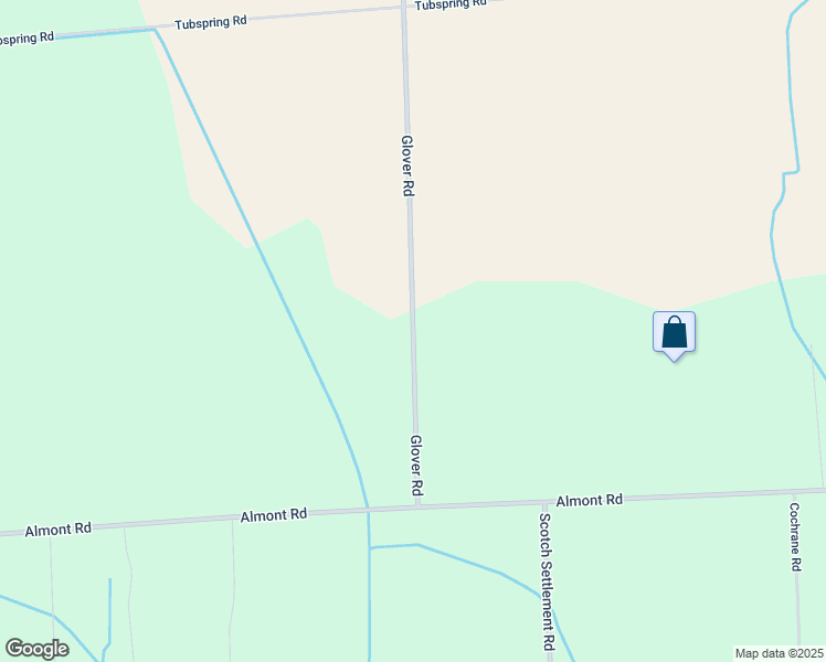 map of restaurants, bars, coffee shops, grocery stores, and more near 4758 Glover Road in Almont