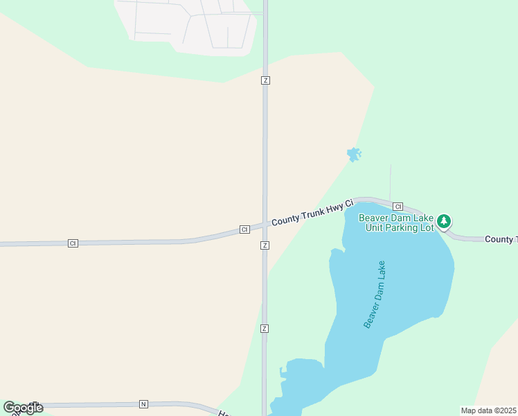 map of restaurants, bars, coffee shops, grocery stores, and more near N2409 County Road Z in Dousman