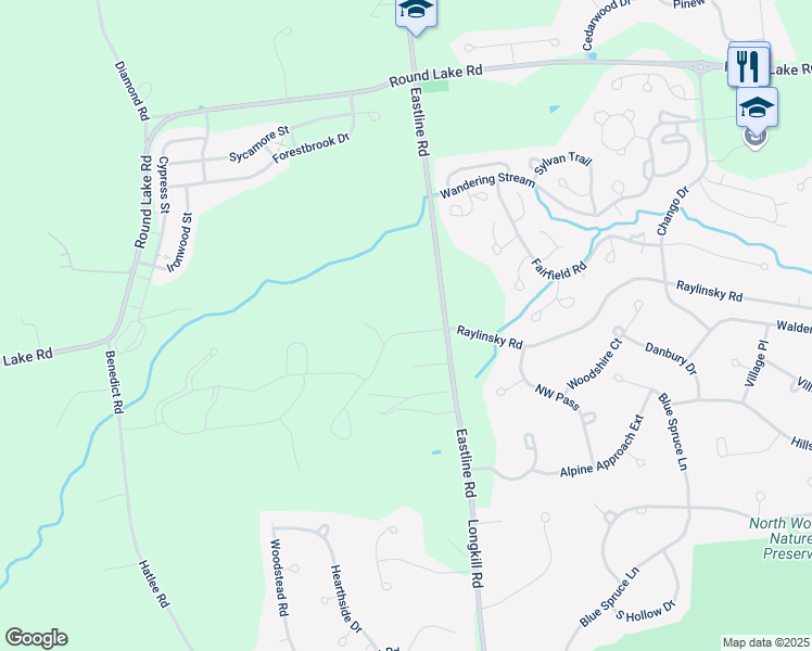 map of restaurants, bars, coffee shops, grocery stores, and more near 4 Tamarack Street in Ballston