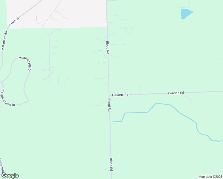map of restaurants, bars, coffee shops, grocery stores, and more near 4400-4498 Blood Rd in Metamora