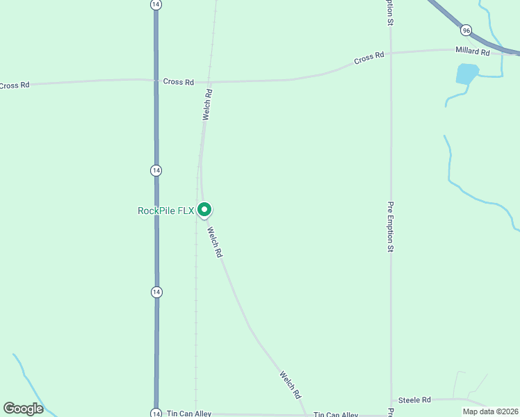 map of restaurants, bars, coffee shops, grocery stores, and more near 2153 Welch Road in Phelps